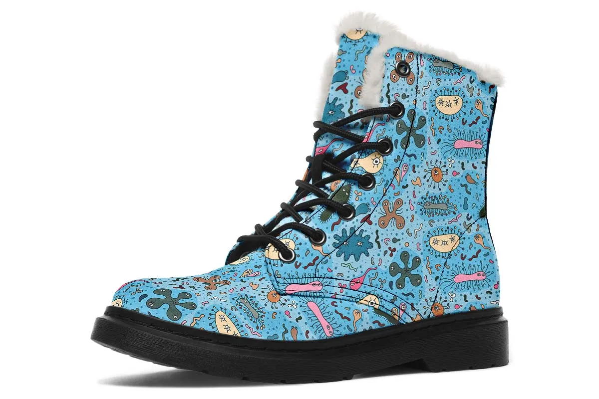 Bacteria Pattern Winter Boots