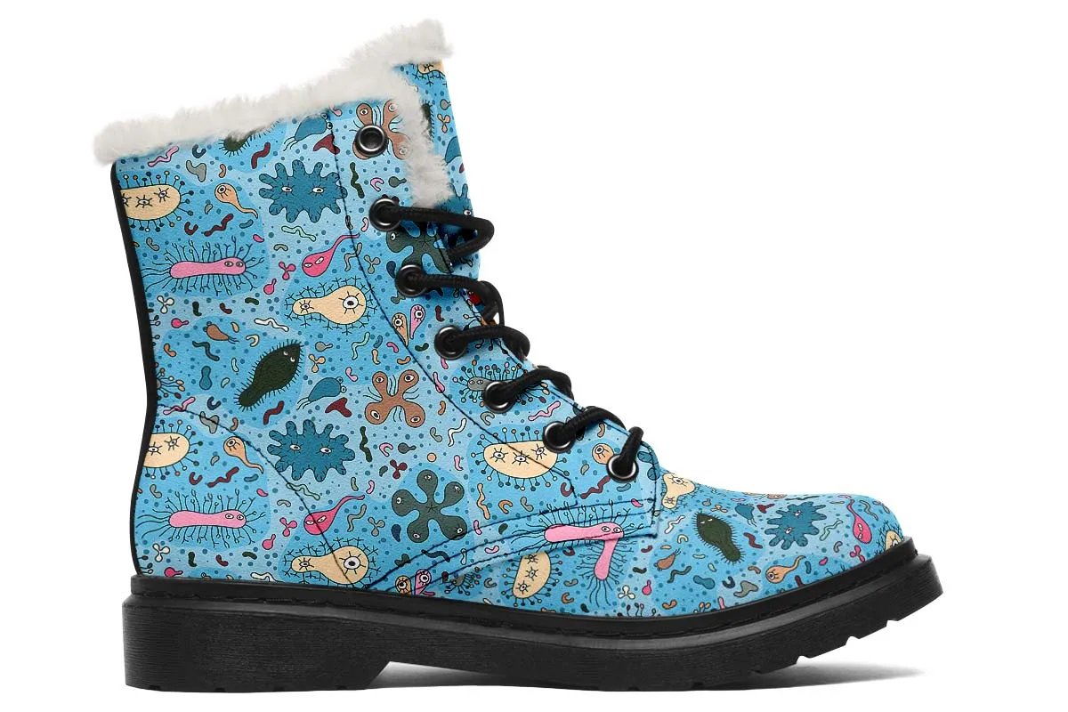Bacteria Pattern Winter Boots