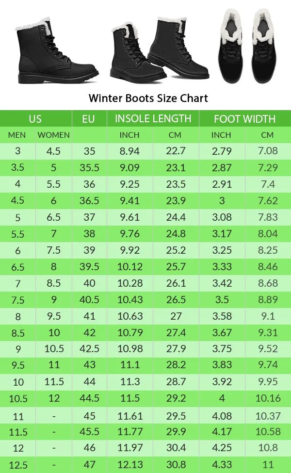 Bacteria Pattern Winter Boots
