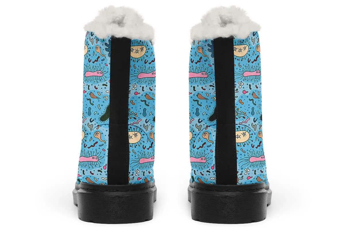 Bacteria Pattern Winter Boots