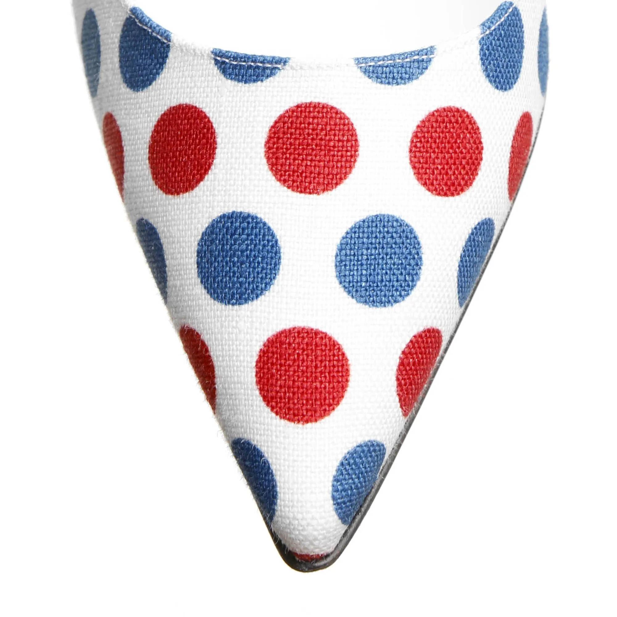 BB 105 linnen polka dot pumps