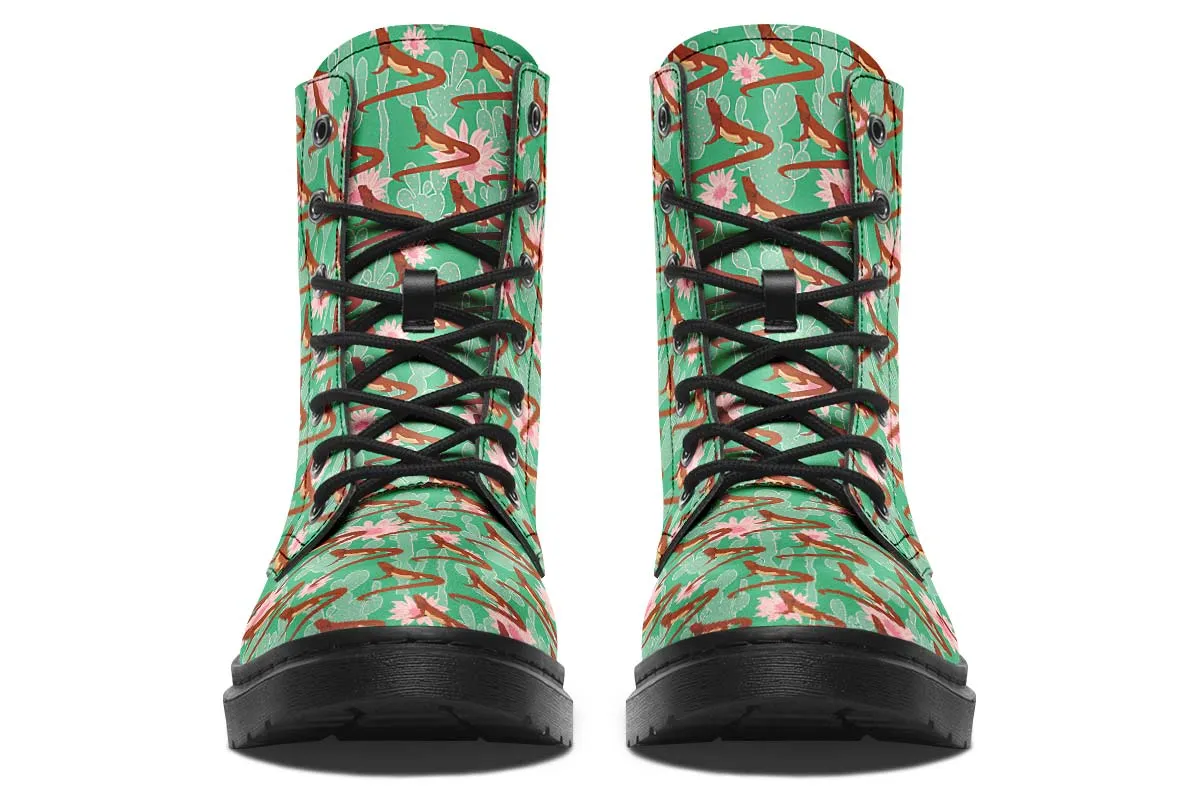 Bearded Dragon Pattern Boots