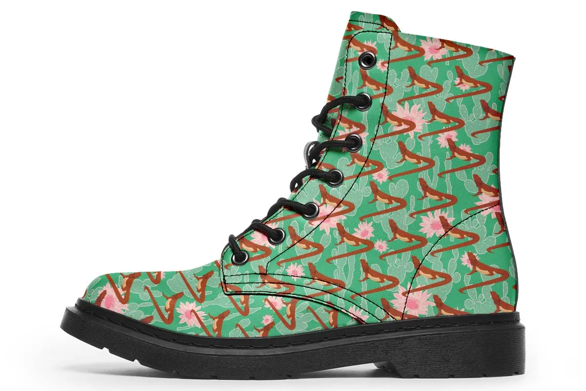 Bearded Dragon Pattern Boots