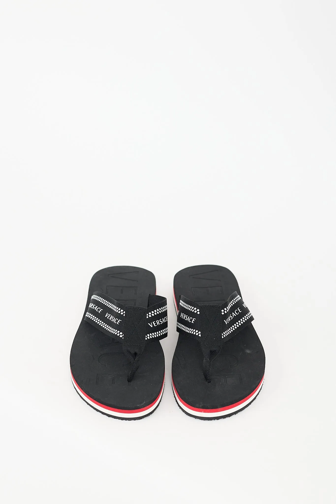 Black & White Logo Sandal
