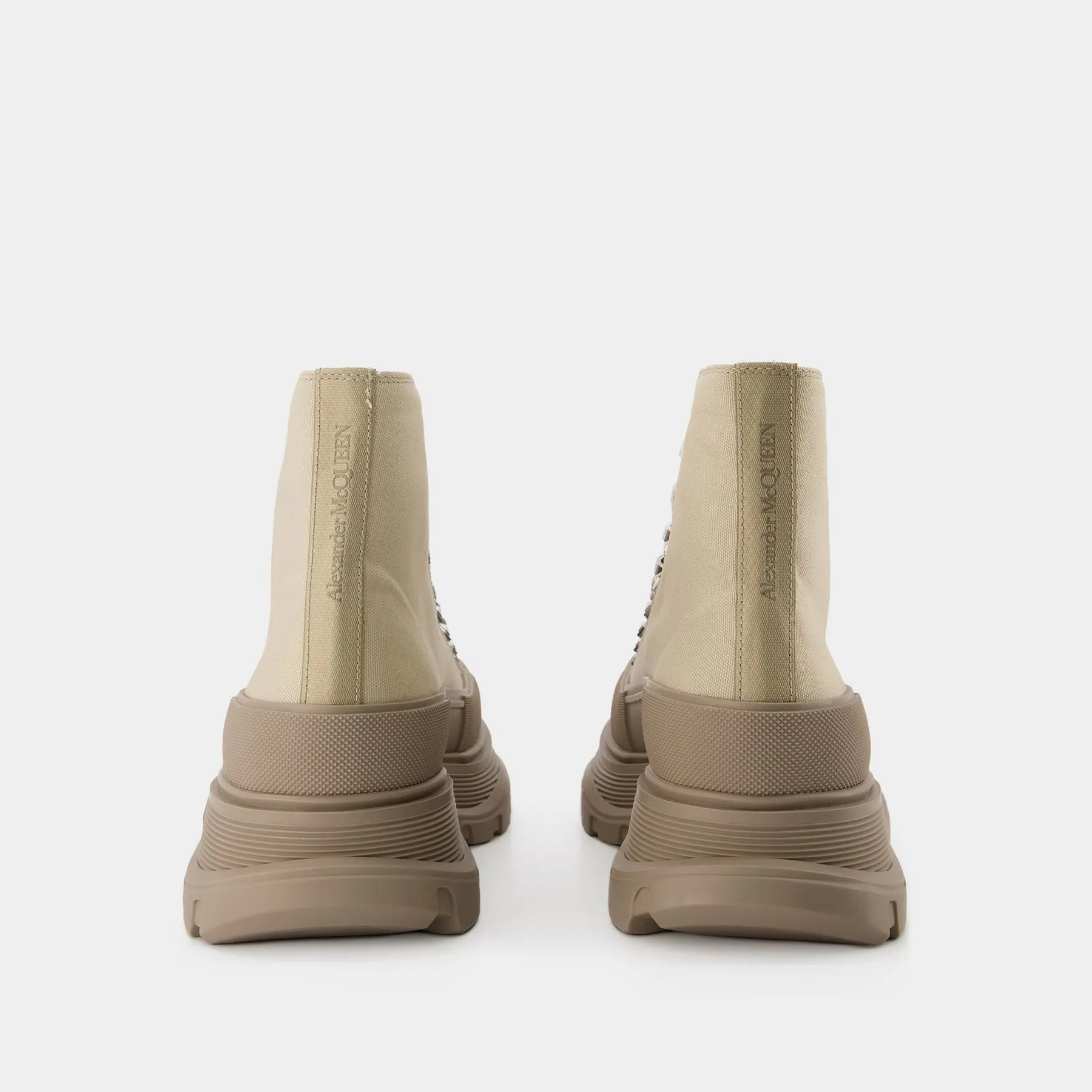 Bottines Tread Slick - Alexander Mcqueen - Toile - Marron
