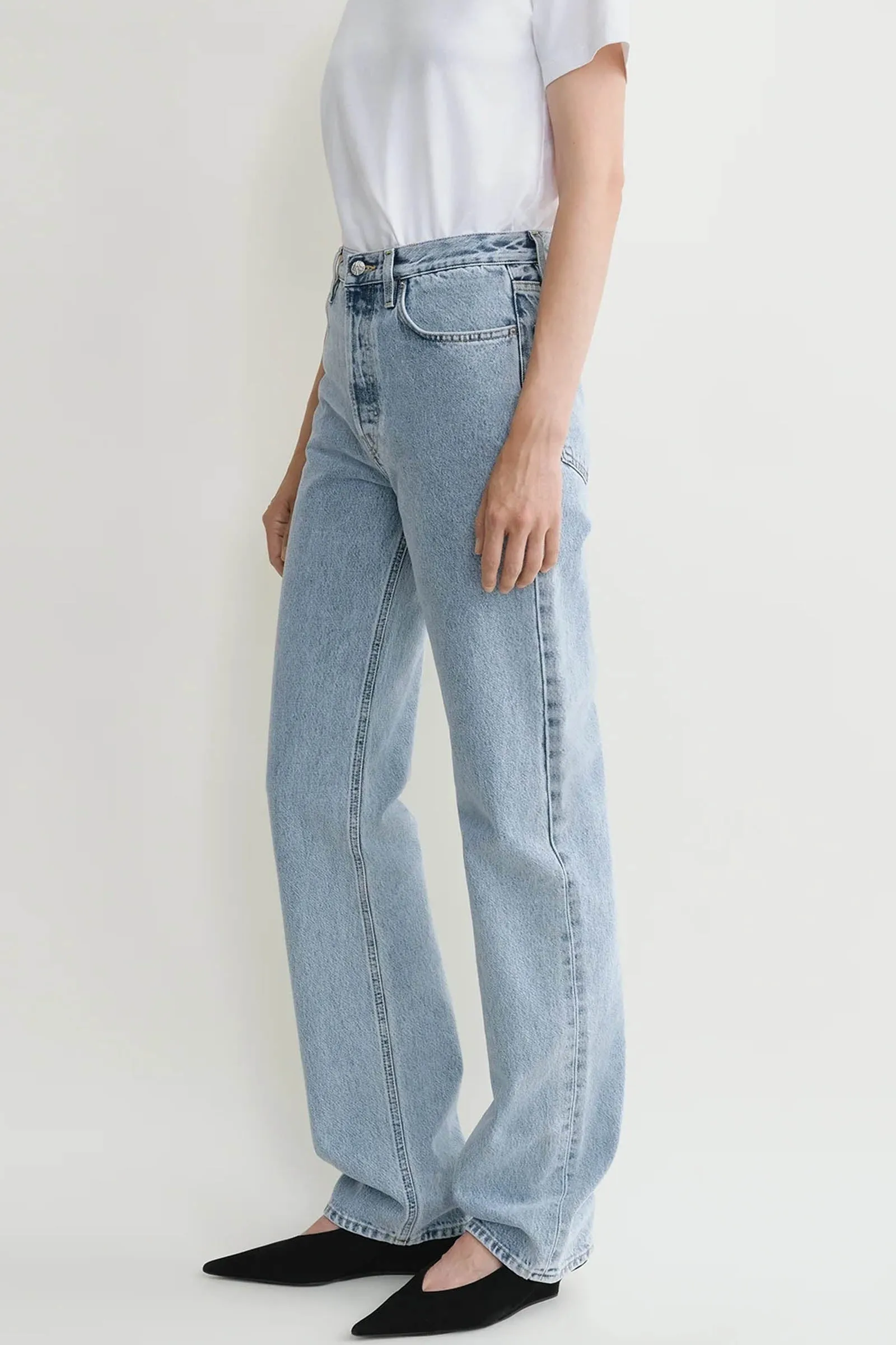 Classic cut denim full length