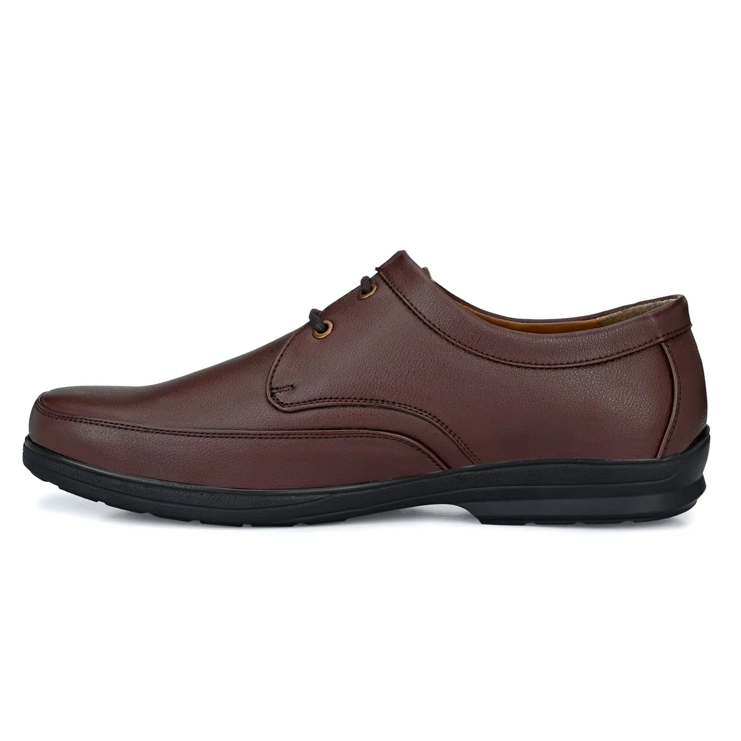 Eego Italy Plus Size Light Weight Comfortable Formal Shoes GT-10-BROWN