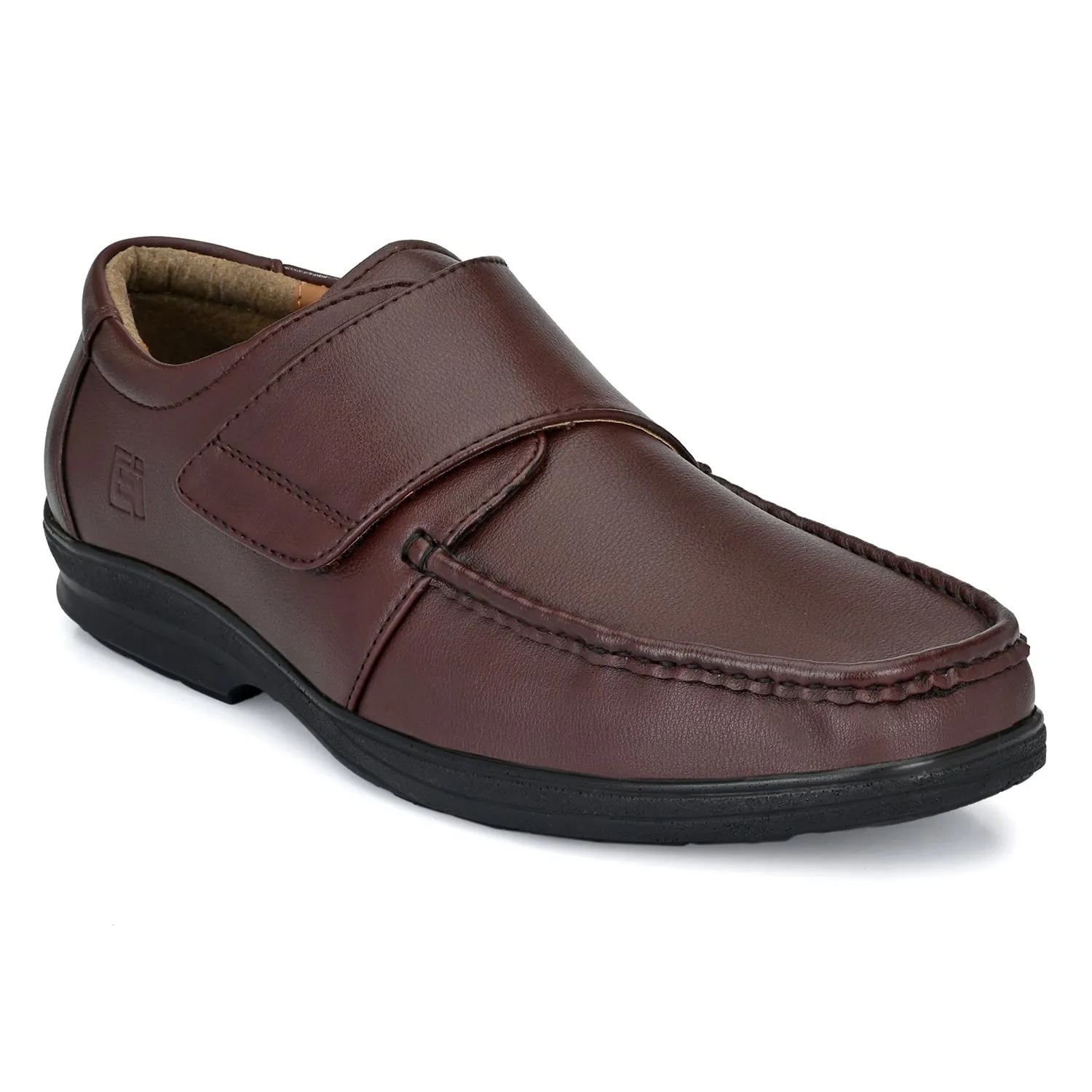 Eego Italy Plus Size Light Weight Comfortable Formal Shoes GT-8-BROWN