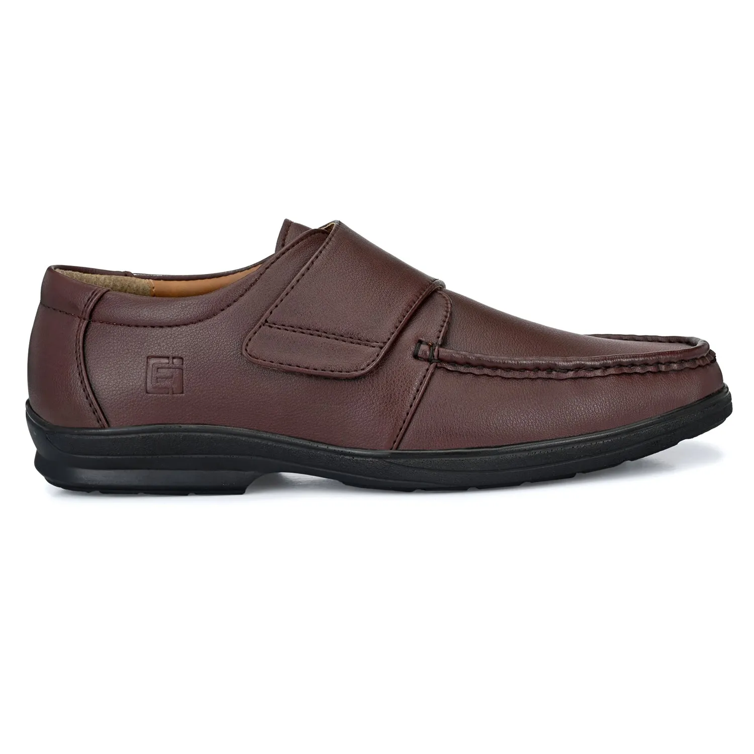 Eego Italy Plus Size Light Weight Comfortable Formal Shoes GT-8-BROWN