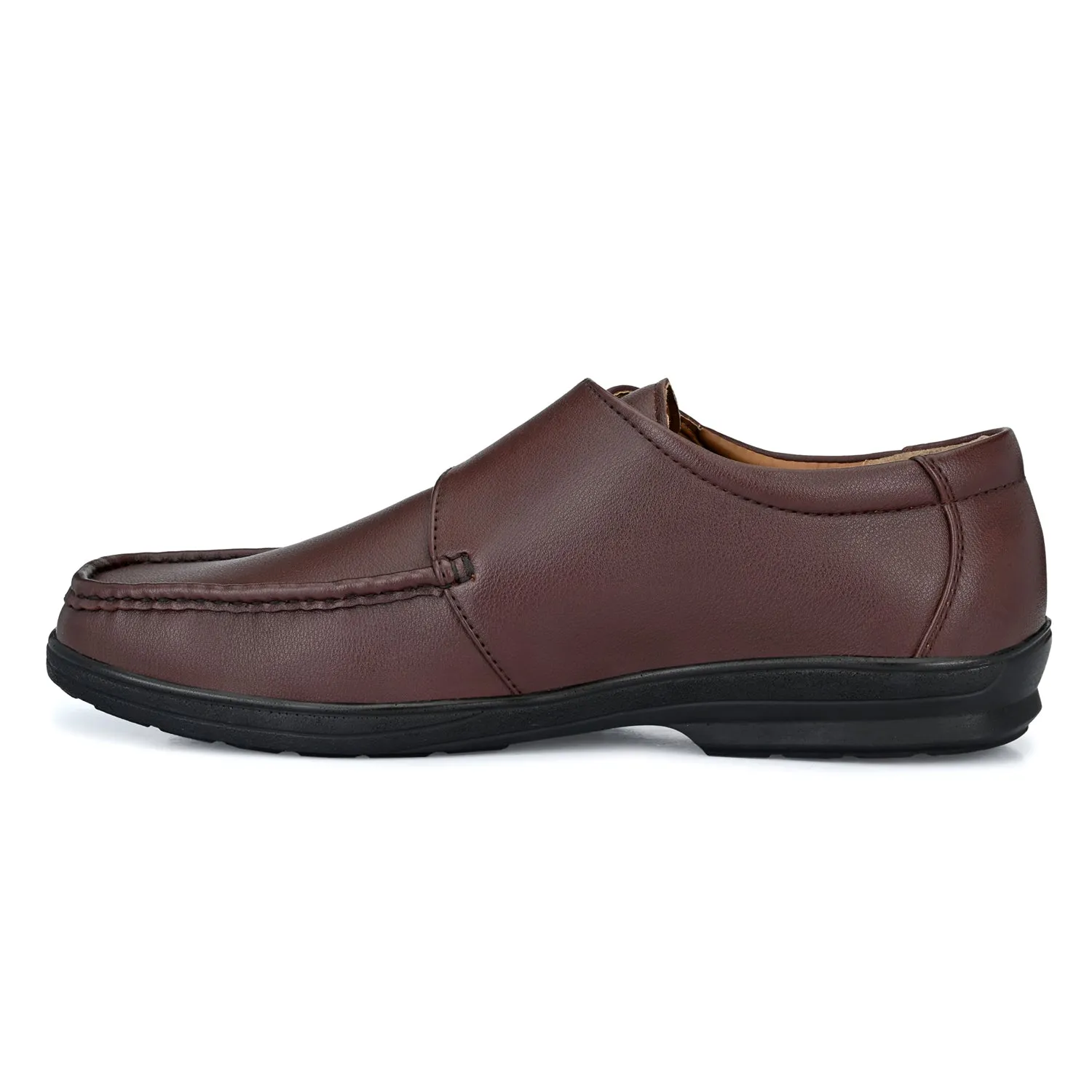 Eego Italy Plus Size Light Weight Comfortable Formal Shoes GT-8-BROWN
