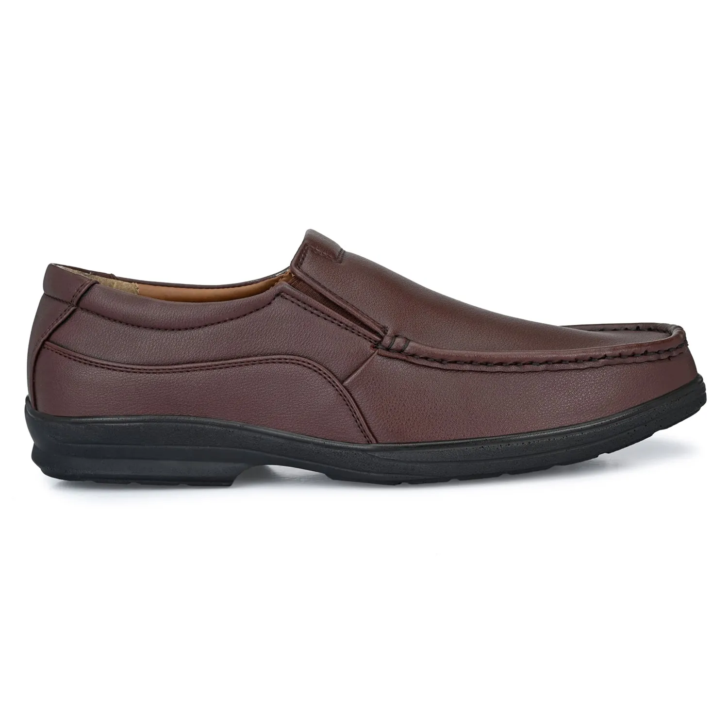 Eego Italy Plus Size Light Weight Comfortable Formal Shoes GT-9-BROWN