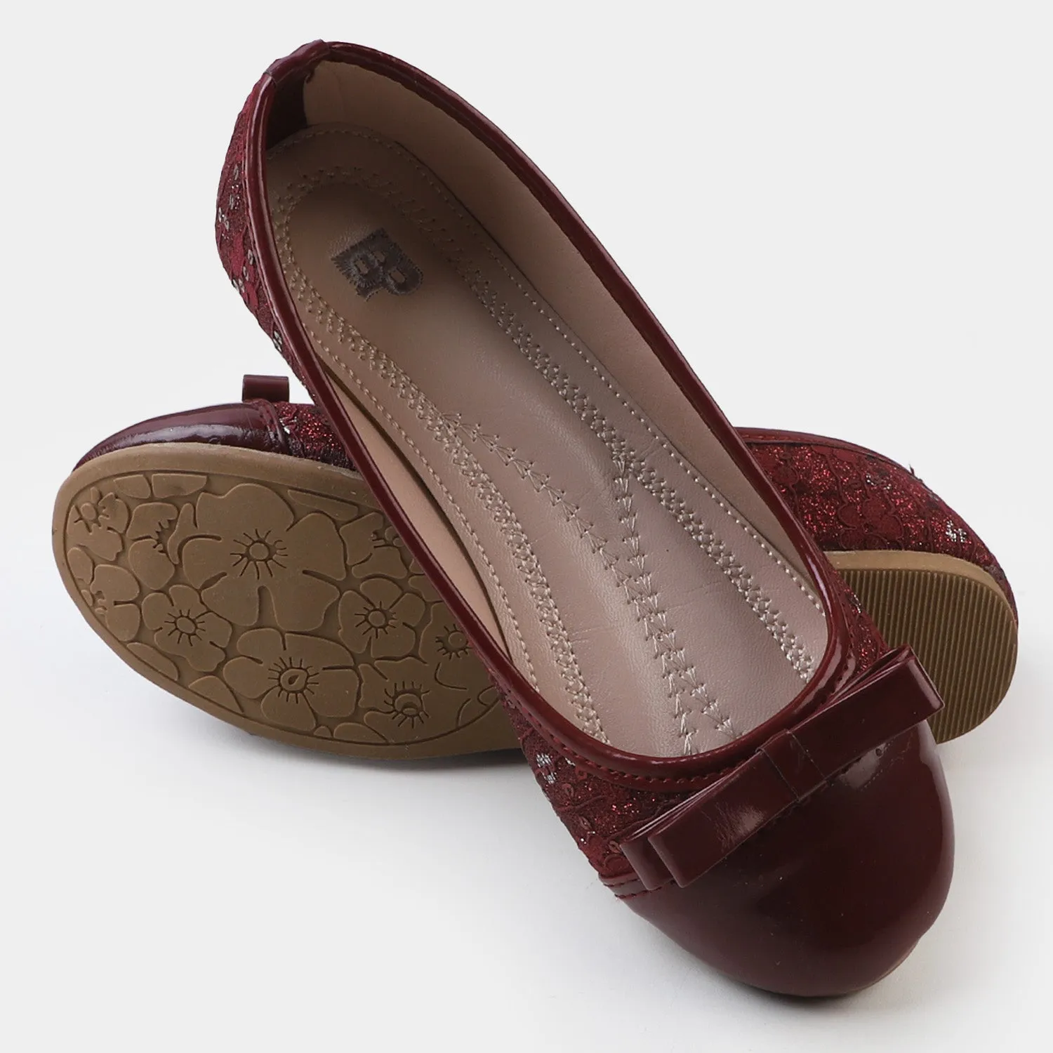 Girls Pumps 80-4 - Maroon