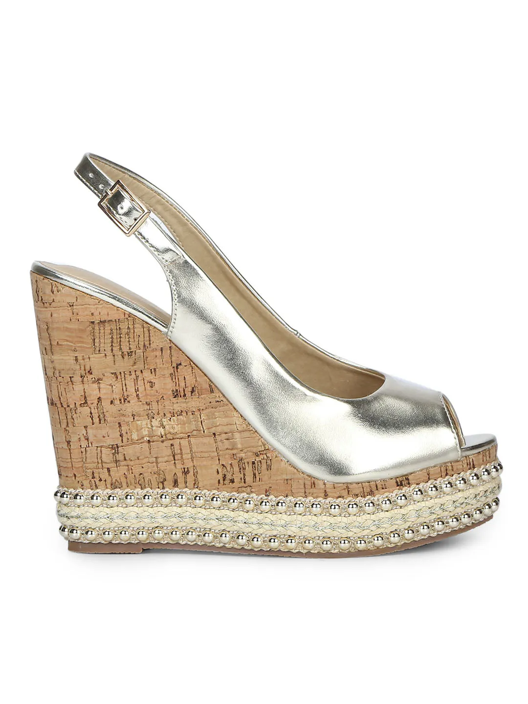 Gold Back Strap Wedges