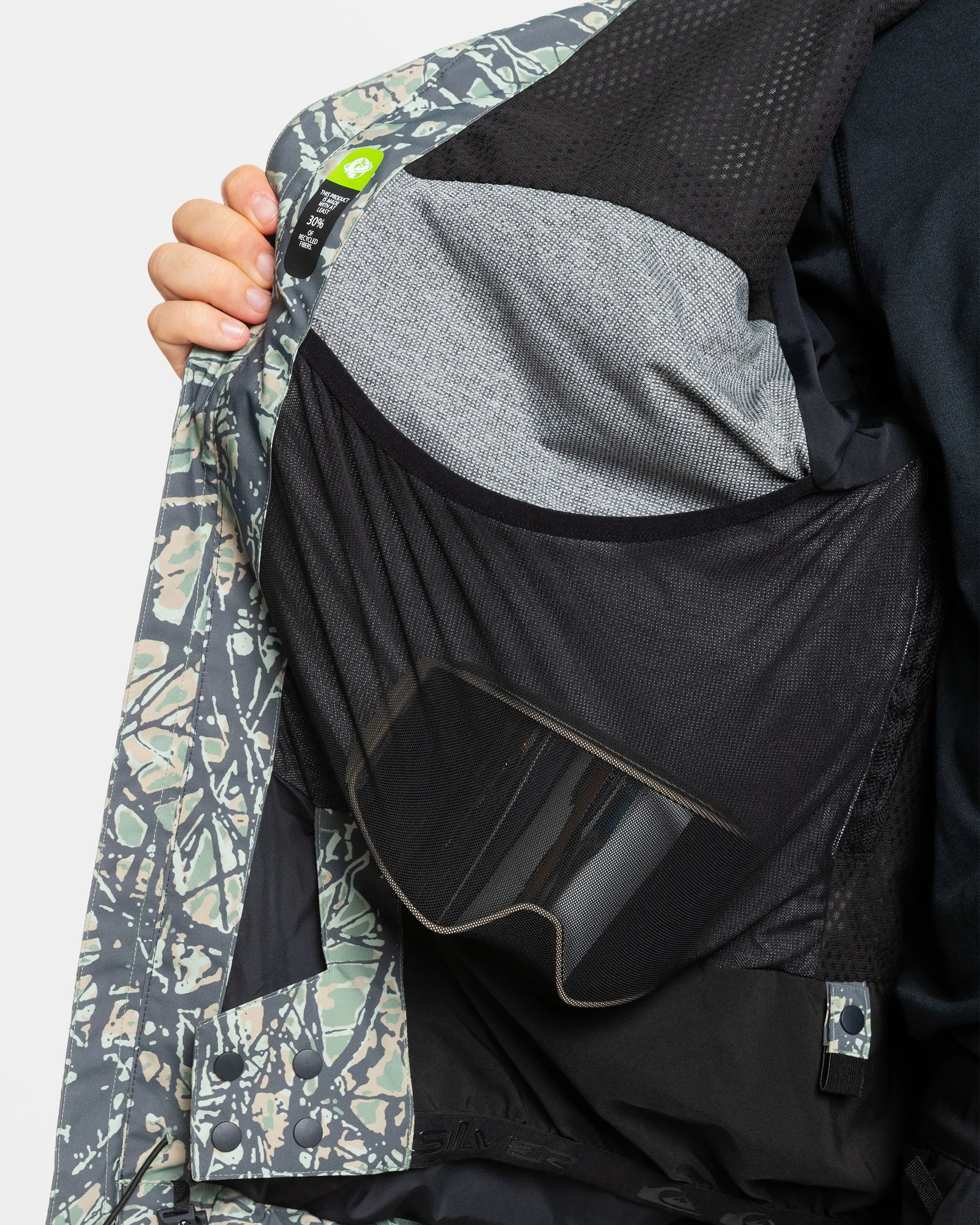 High Altitude 20K Snow Jacket - Woodland Abstract Sea Spray