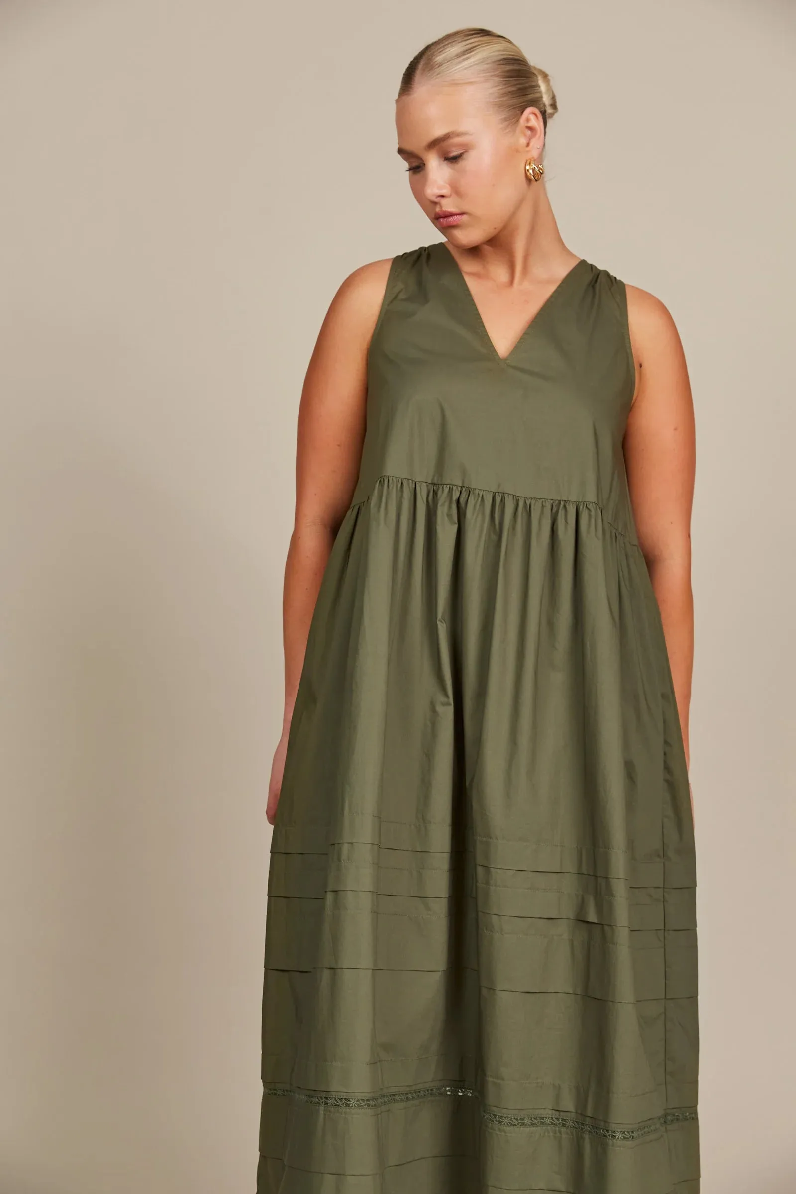 Remi Tank Dress Olive