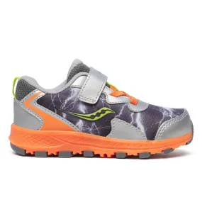 Saucony Flash A/C 3.0 JR | Grey/Orange Little Kids Sneakers