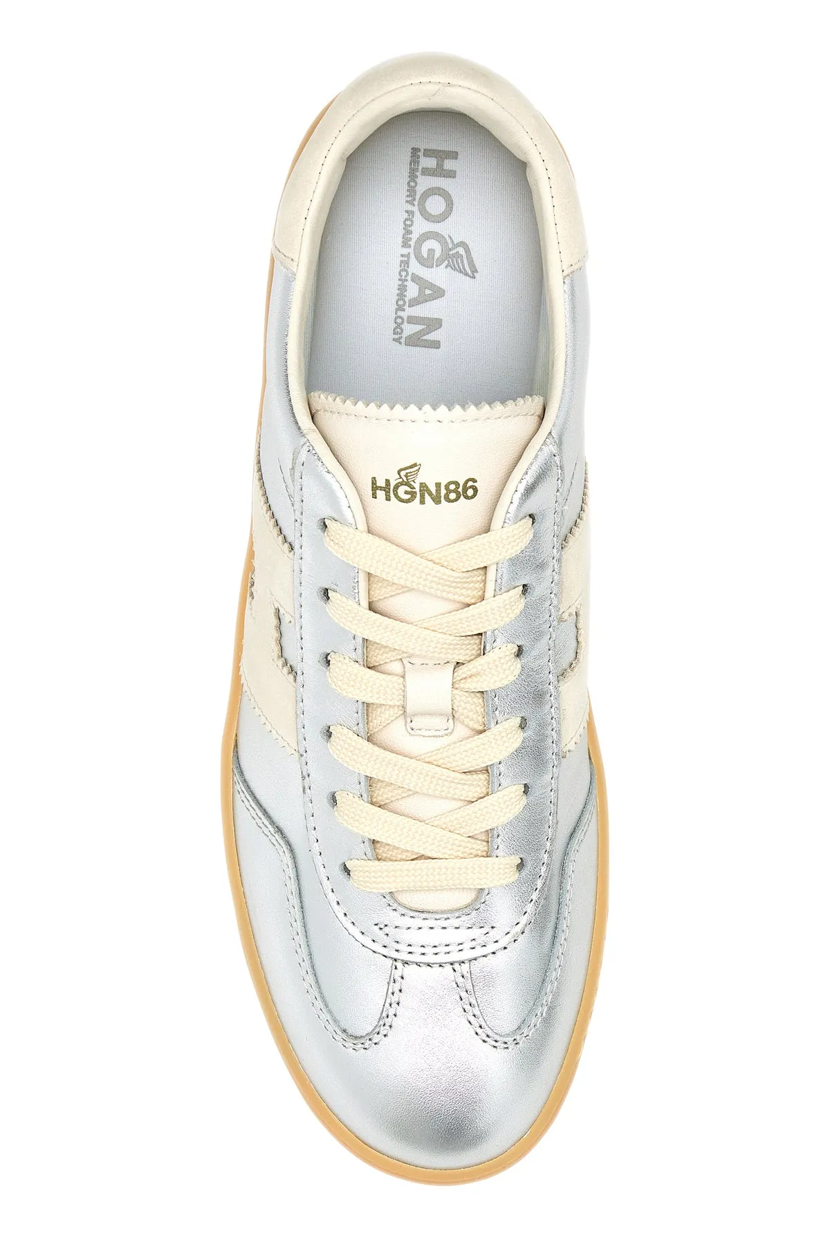 Silver leather Hogan Cool sneakers