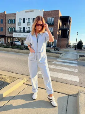 Steve Madden | Eira Jumpsuit Stone Wash Blue