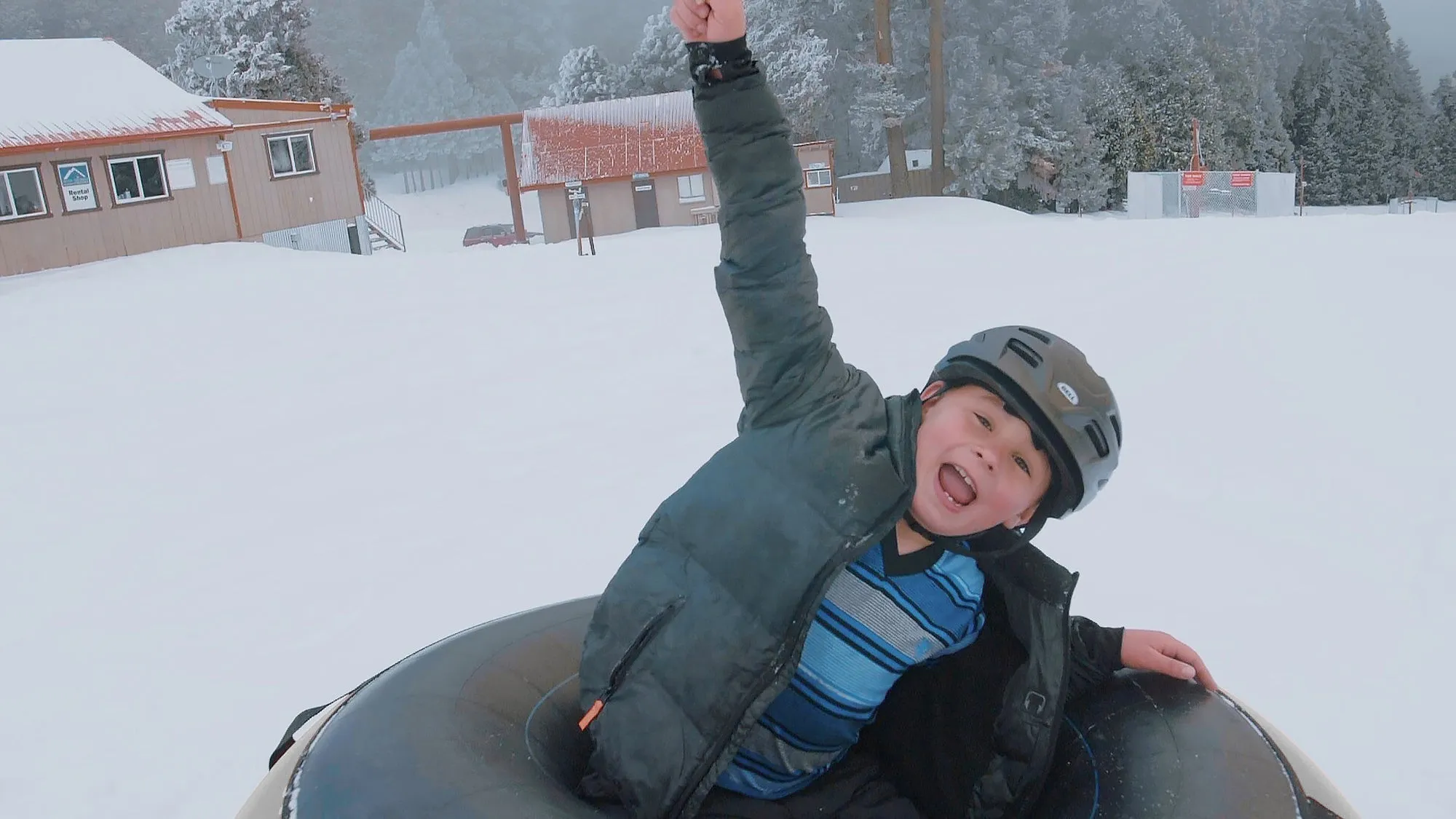 Ultimate Towable Snow Tube Sled with Heavy Duty Cover | Designed for Thrilling Winter Adventures | Made in the USA for Durability and Safety on Snowy Slopes