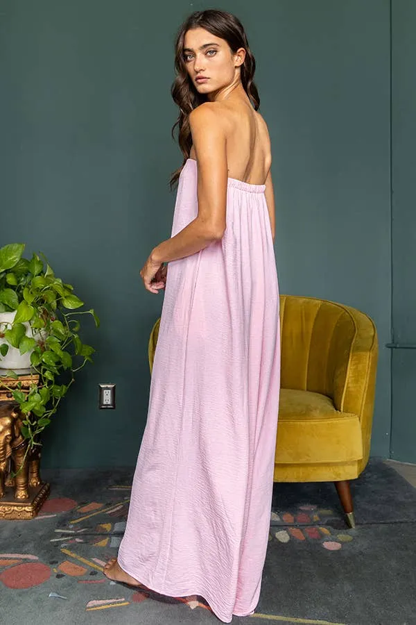 Vienna Strapless Flowy Jumpsuit