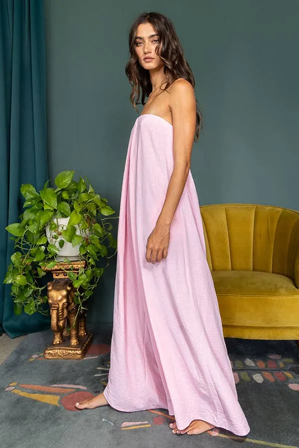 Vienna Strapless Flowy Jumpsuit