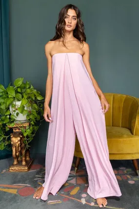 Vienna Strapless Flowy Jumpsuit