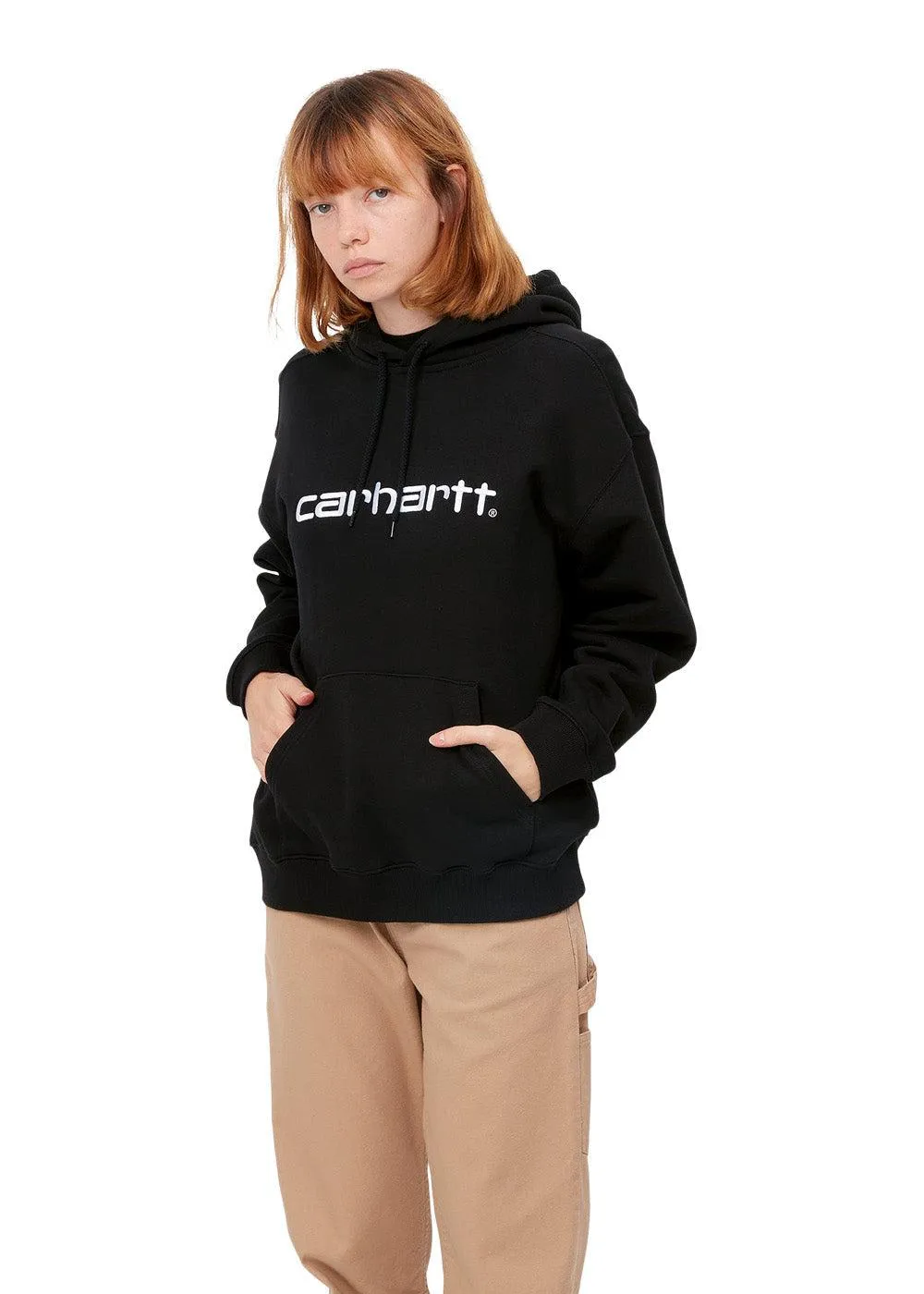 W Hooded Carhartt Sweatshirt - Black / White